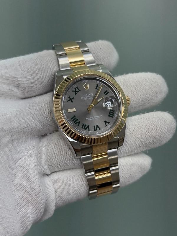 Rolex Datejust II 116333 Wimbledon Dial 18k Yellow Gold Stainless Steel - 2