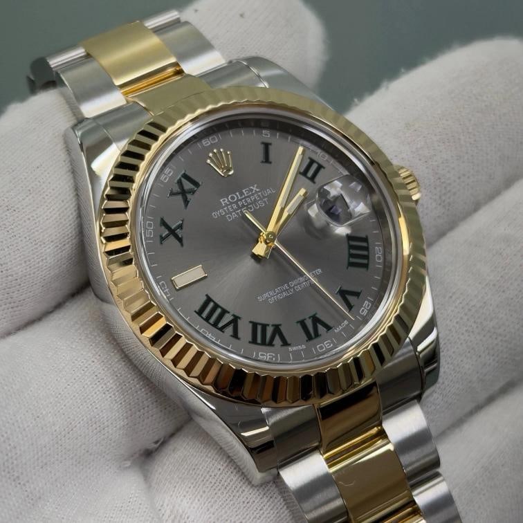 Rolex Datejust II 116333 Wimbledon Dial 18k Yellow Gold Stainless Steel - 3