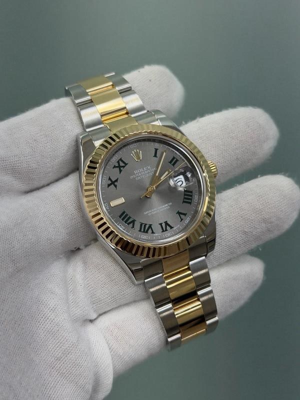 Rolex Datejust II 116333 Wimbledon Dial 18k Yellow Gold Stainless Steel - 7