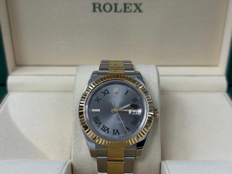 Rolex Datejust II 116333 Wimbledon Dial 18k Yellow Gold Stainless Steel - 9