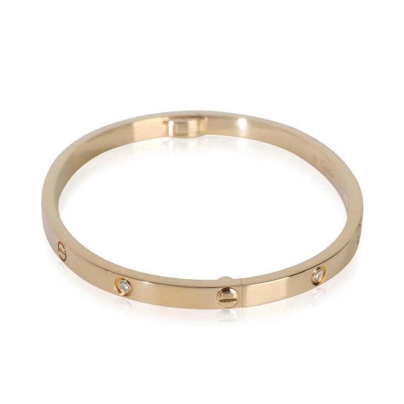 Cartier Yellow Gold Diamond Small Model Love Bracelet - 2