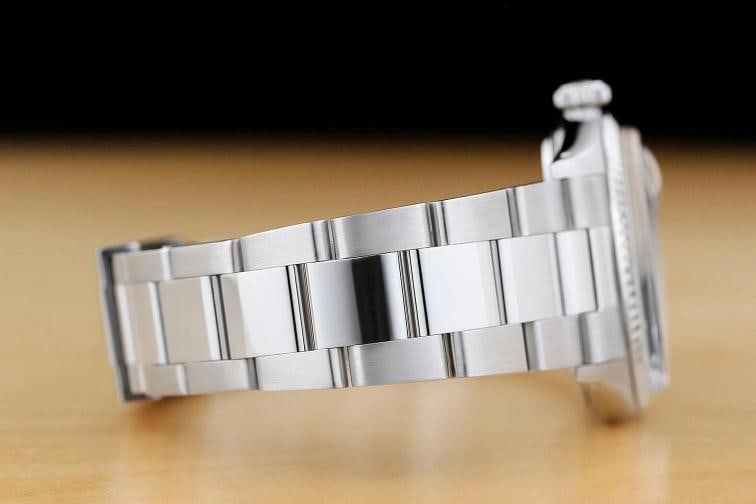 ROLEX MENS DATEJUST 1601 18K WHITE GOLD STEEL GRAY DIAL WATCH w/ OYSTER BAND - 8