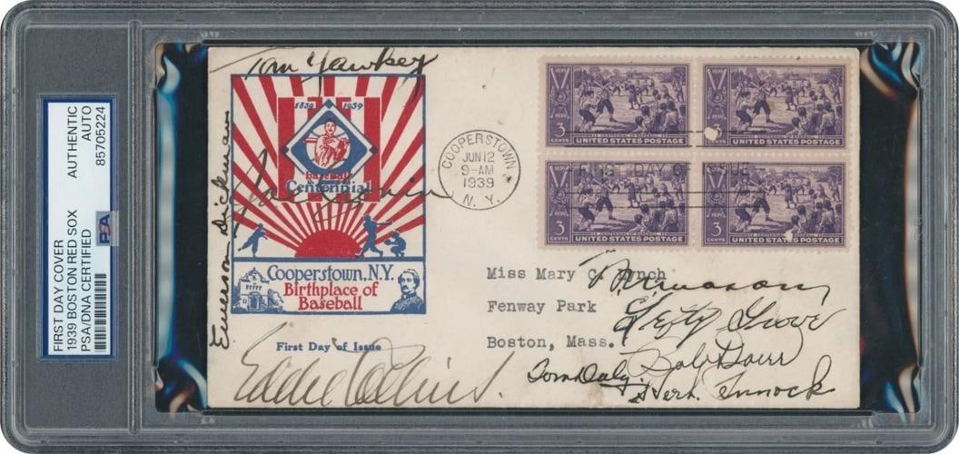 Ted Williams Rookie 1939 Boston Red Sox Team Signed First Day Cover Moe Berg PSA: Sport: Baseball,Player: Ted Williams,Signed: Yes,Autograph Authentication: Professional Sports Authenticator (PSA),Original/Reprint: Original,Product: Ball,Country of Origin: United States