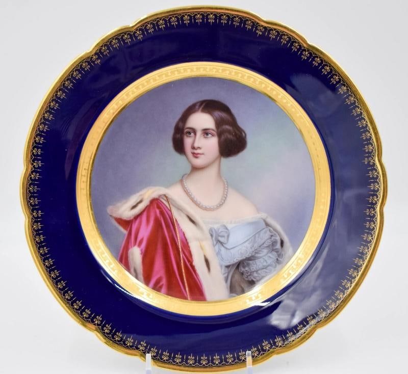 Incredible Franz Xaver Thallmaier Hand Painted Cabinet Plate Meissen, Quality - 5