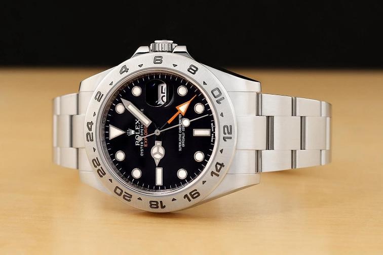 2016 CARD ROLEX 216570 42MM GMT DATE EXPLORER II STAINLESS STEEL BLACK WATCH - 2