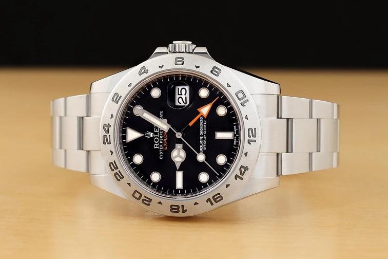 2016 CARD ROLEX 216570 42MM GMT DATE EXPLORER II STAINLESS STEEL BLACK WATCH - 3