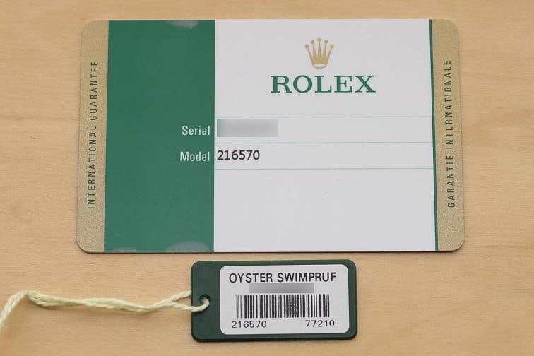 2016 CARD ROLEX 216570 42MM GMT DATE EXPLORER II STAINLESS STEEL BLACK WATCH - 6