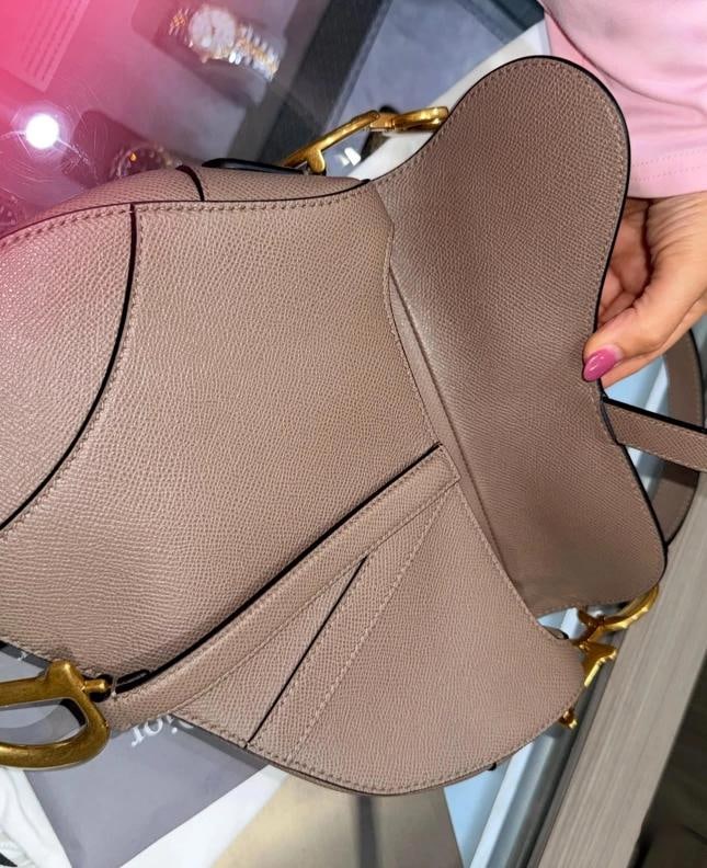 Christian Dior Taupe Saddle Bag (2023) - 10