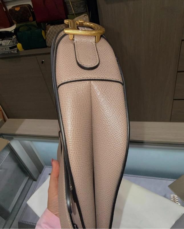 Christian Dior Taupe Saddle Bag (2023) - 6