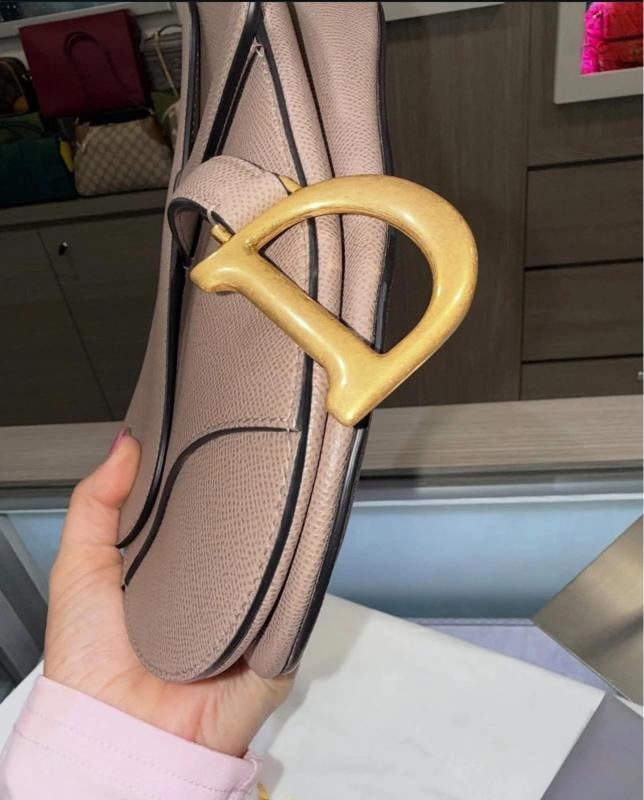 Christian Dior Taupe Saddle Bag (2023) - 7