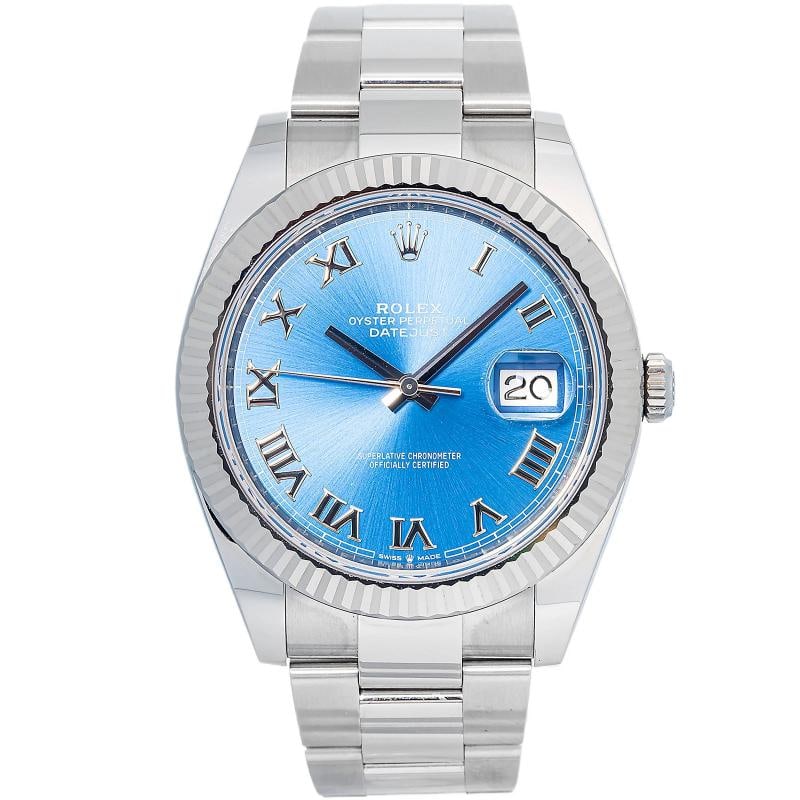Rolex Datejust 126334 2022 Card Oyster SS Blue Dial Auto Men's watch 41mm: Case Size 41mm Wrist Fit 6.75inches Box No Papers Yes(2022) Condition Ã¢â‚¬â€ Used - Like New Full Specifications Brand Rolex Customized No Serial #