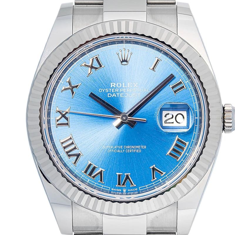 Rolex Datejust 126334 2022 Card Oyster SS Blue Dial Auto Men's watch 41mm - 2