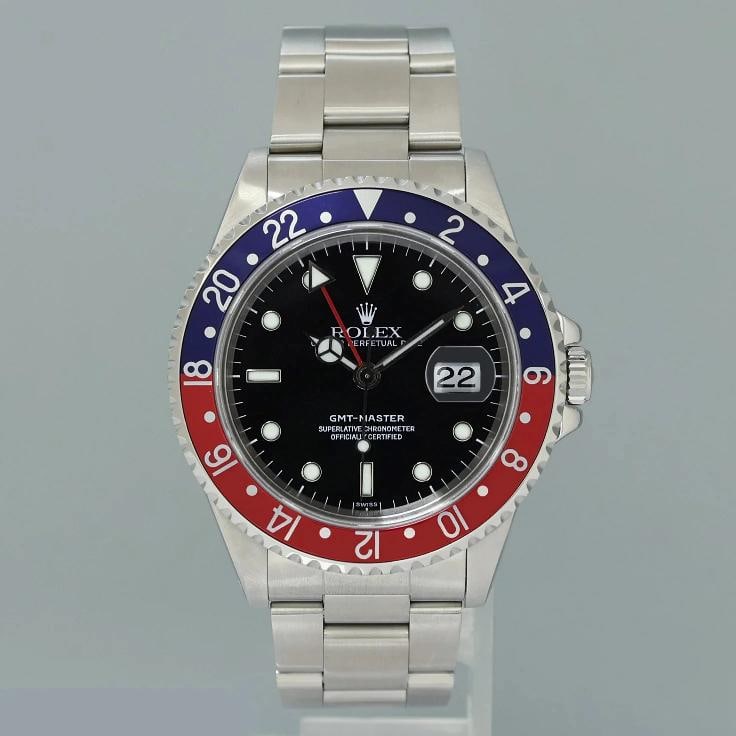 1999 PAPERS MINT Rolex 16700 GMT-Master Pepsi Blue Red 40mm Steel Watch Box - 2