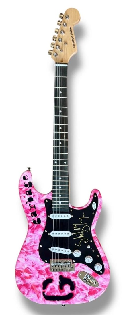Shirley Manson Signed Guitar Custom Graphics JSA COA Garbage I'm Only Happy When - 3