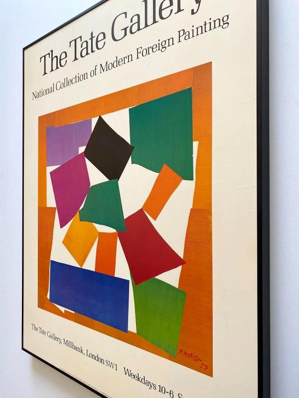 HENRI MATISSE RARE 1982 LITHOGRAPH PRINT FRAMED MUSEUM POSTER " THE SNAIL " 1953 - 11