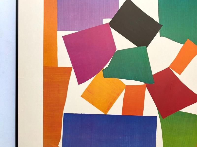 HENRI MATISSE RARE 1982 LITHOGRAPH PRINT FRAMED MUSEUM POSTER " THE SNAIL " 1953 - 6