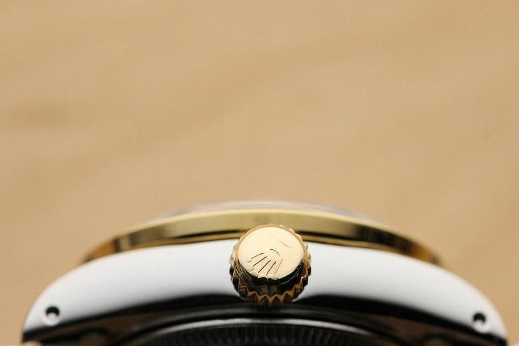LADIES ROLEX DATEJUST 69173 FACTORY DIAMOND CHAMPAGNE DIAL 18K GOLD SS WATCH - 7
