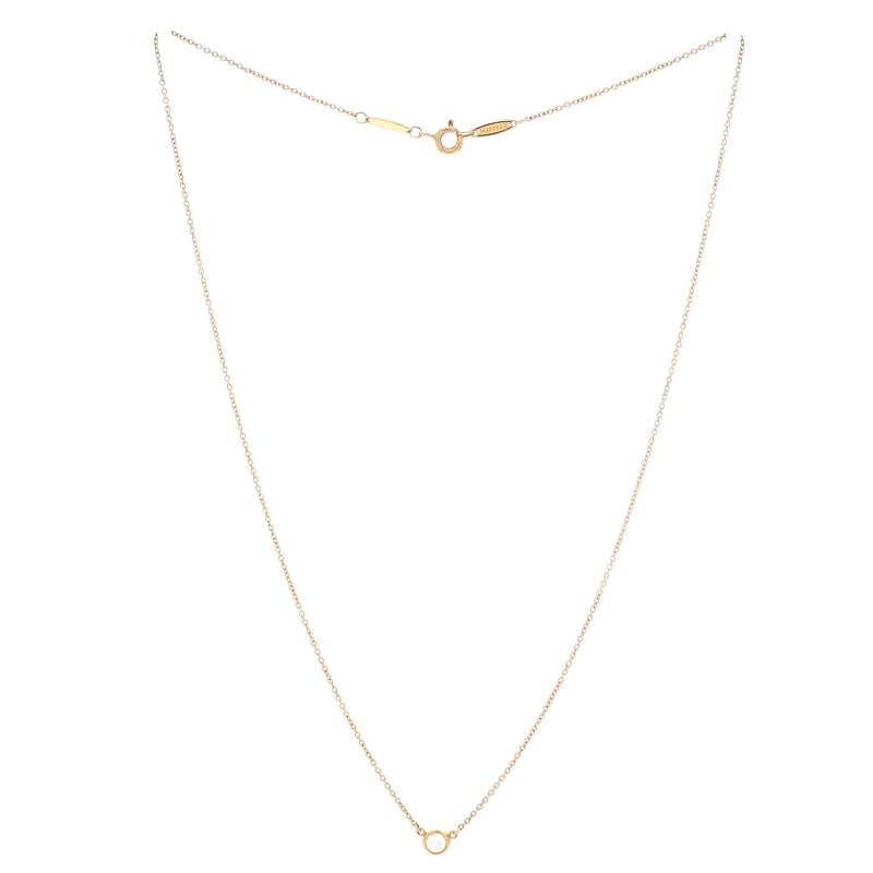 Tiffany & Co. Elsa Peretti Diamonds By The Yard Pendant Necklace 18K Yellow Gold - 2