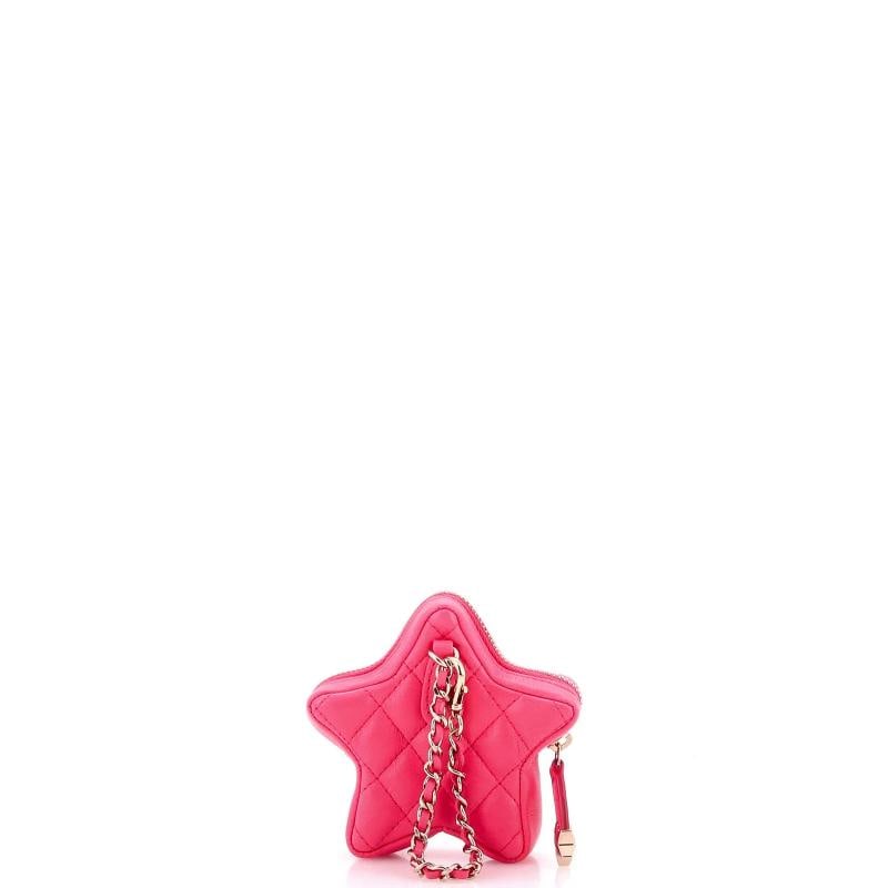 Chanel CC Star Pouch Bag Charm Quilted Lambskin Mini - 3