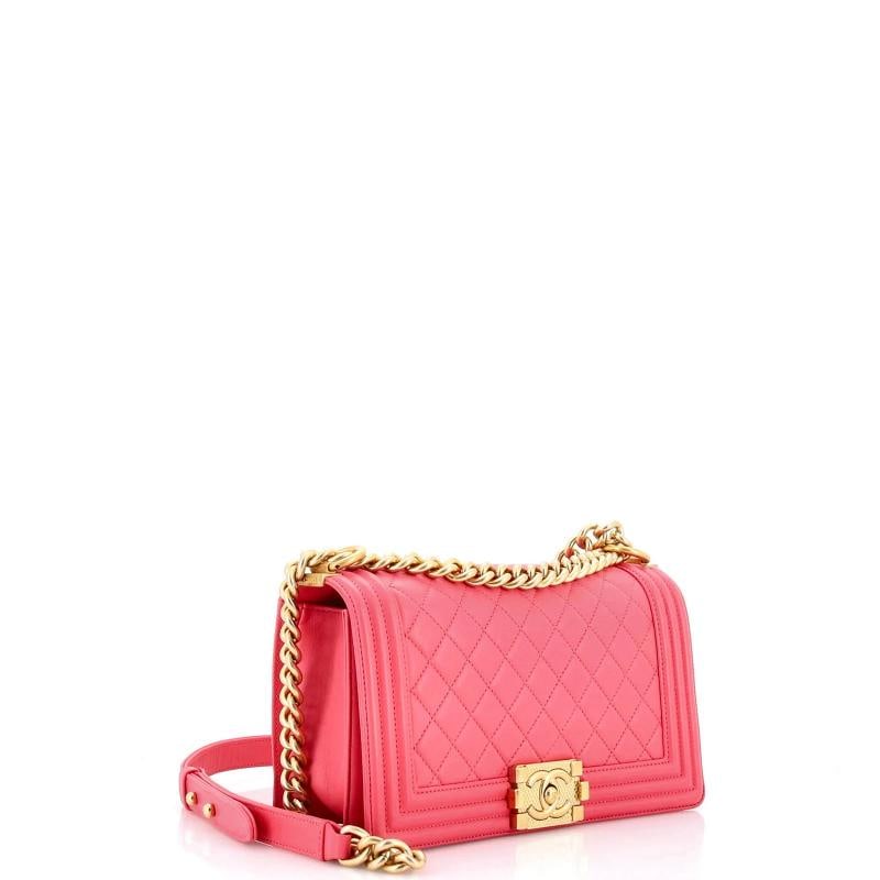 Chanel Boy Flap Bag Quilted Lambskin Old Medium - 2