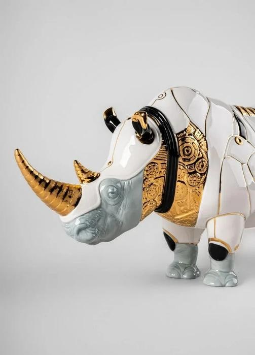 LladrÃƒÂ² Rhinoceros Sculpture Cyborg Limited Ed Ref. 01009756 - Official - 2