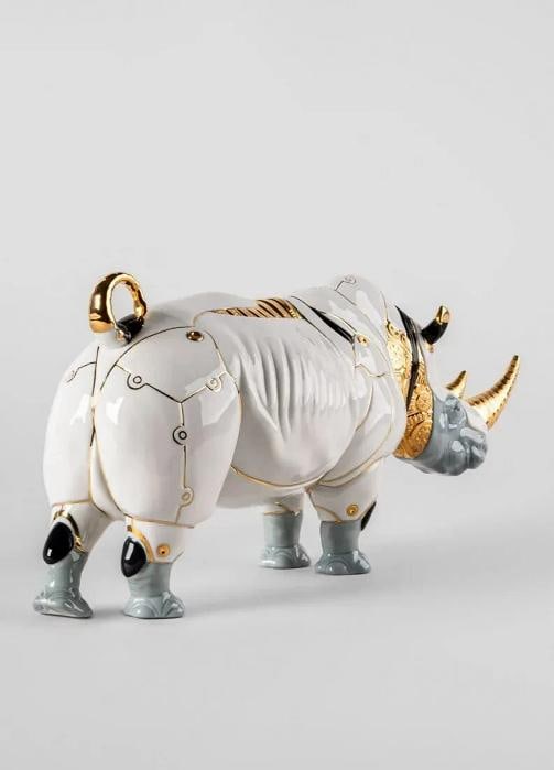 LladrÃƒÂ² Rhinoceros Sculpture Cyborg Limited Ed Ref. 01009756 - Official - 4