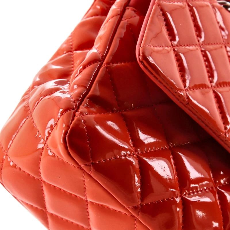 Chanel Classic Double Flap Bag Quilted Patent Medium - 6