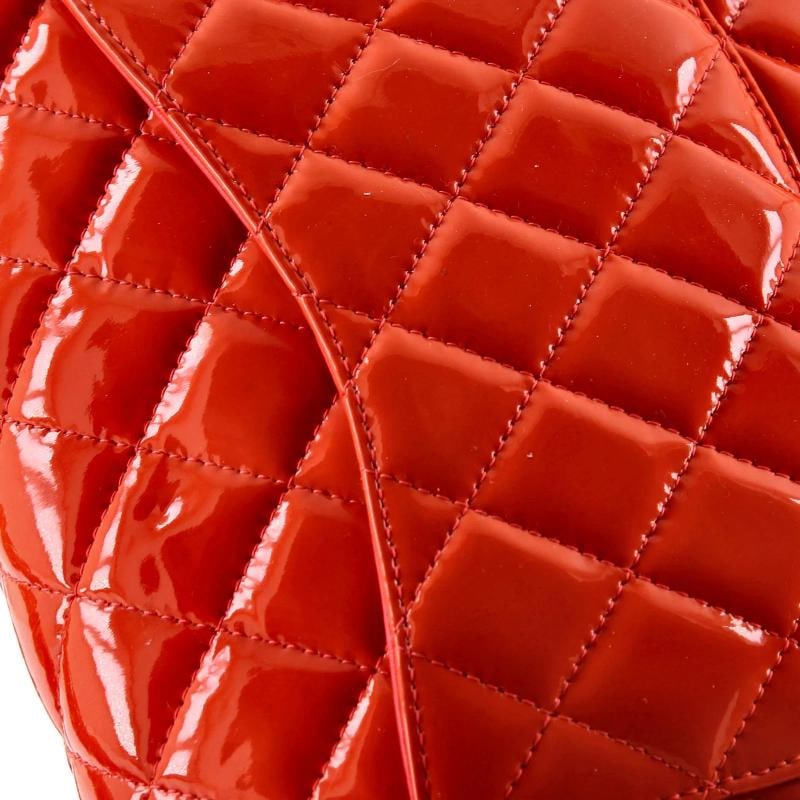 Chanel Classic Double Flap Bag Quilted Patent Medium - 7