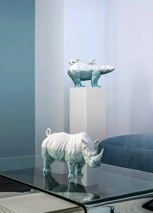 LladrÃƒÂ² Rhinoceros Sculpture Underwater Limited Ed Ref. 01009739 - Official - 2