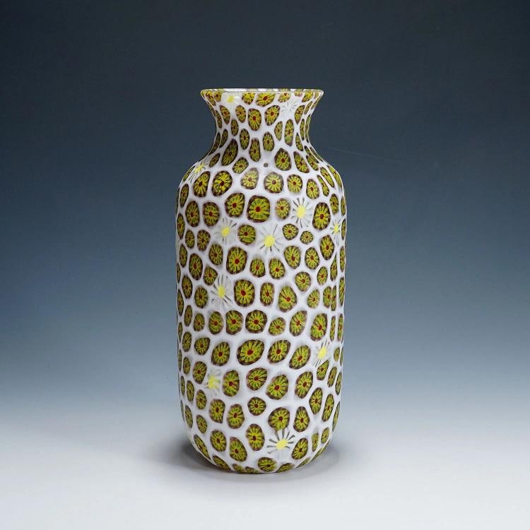Vase with Redentore and Kiku Murrine Ermanno Toso for Fratelli Toso 1960s - 3