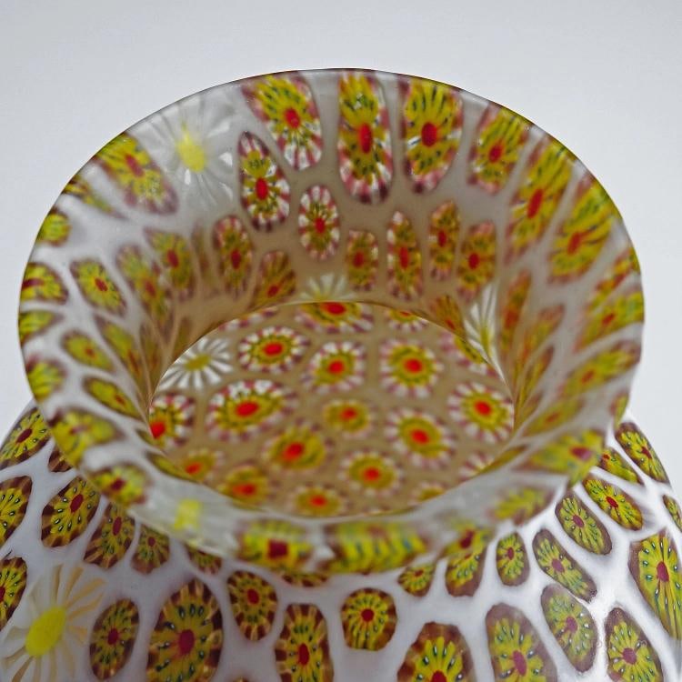 Vase with Redentore and Kiku Murrine Ermanno Toso for Fratelli Toso 1960s - 5