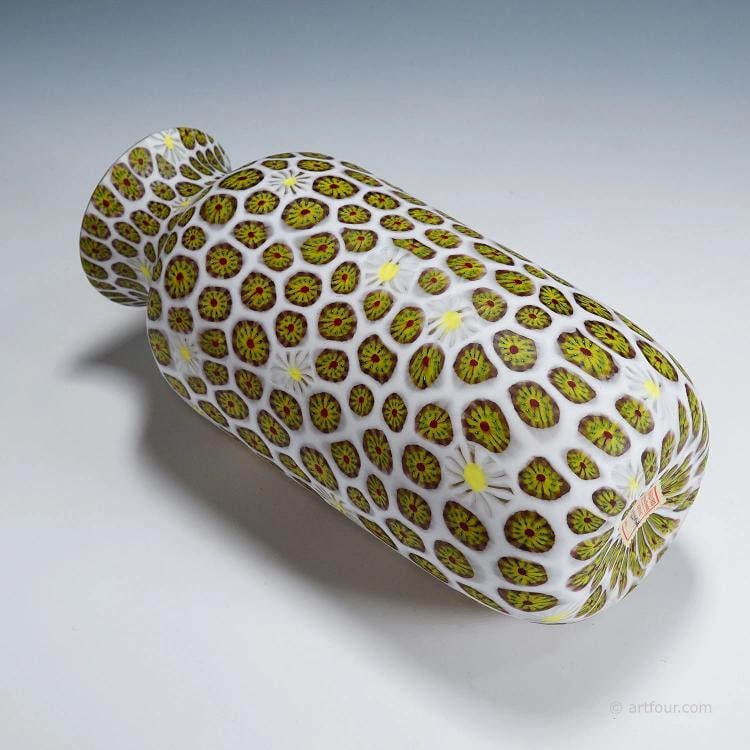 Vase with Redentore and Kiku Murrine Ermanno Toso for Fratelli Toso 1960s - 9