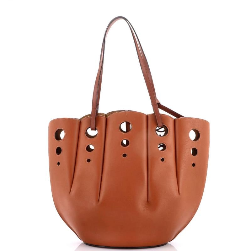 Loewe Shell Tote Perforated Leather Large - 3