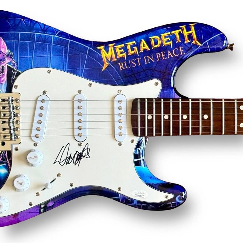 Dave Mustaine Signed Guitar Custom Graphics JSA COA Megadeth Rust in Peace - 2