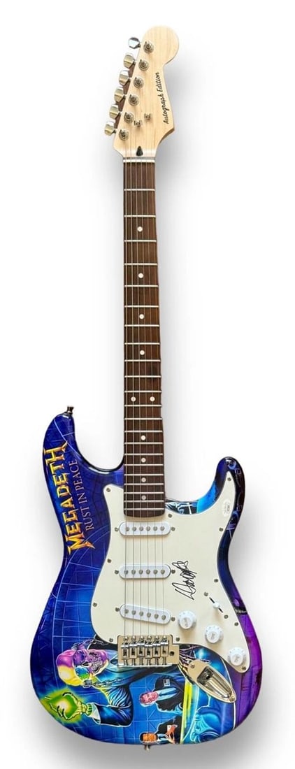 Dave Mustaine Signed Guitar Custom Graphics JSA COA Megadeth Rust in Peace - 3
