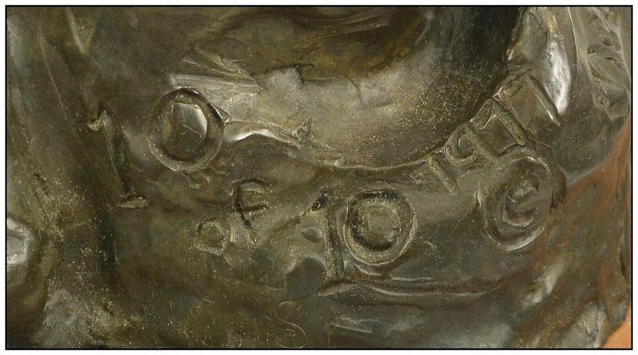 Nancy McLaughlin Powell Full Round Bronze Original Signed Native Sculpture Art - 5