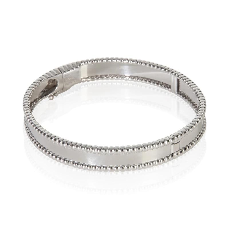 Van Cleef & Arpels White Gold Signature Perlee Bracelet - 2