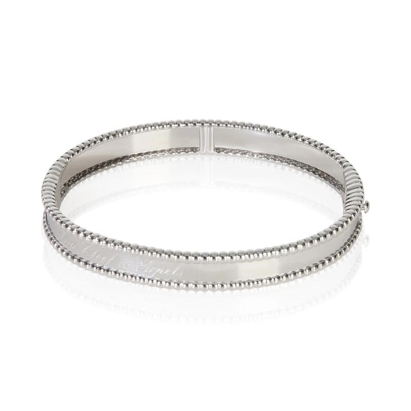 Van Cleef & Arpels White Gold Signature Perlee Bracelet - 3