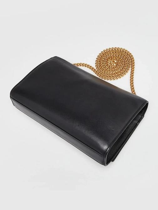 Yves Saint Laurent Black Leather Studded Medium Kate Bag - 3