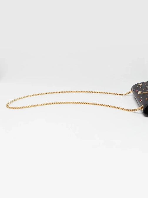 Yves Saint Laurent Black Leather Studded Medium Kate Bag - 6