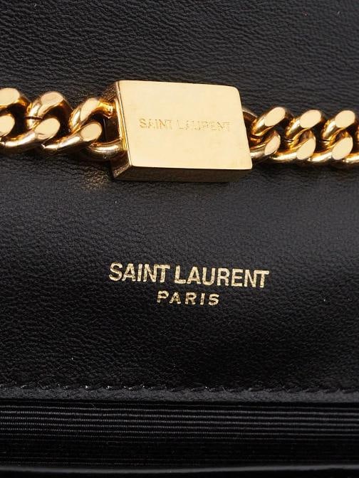 Yves Saint Laurent Black Leather Studded Medium Kate Bag - 7