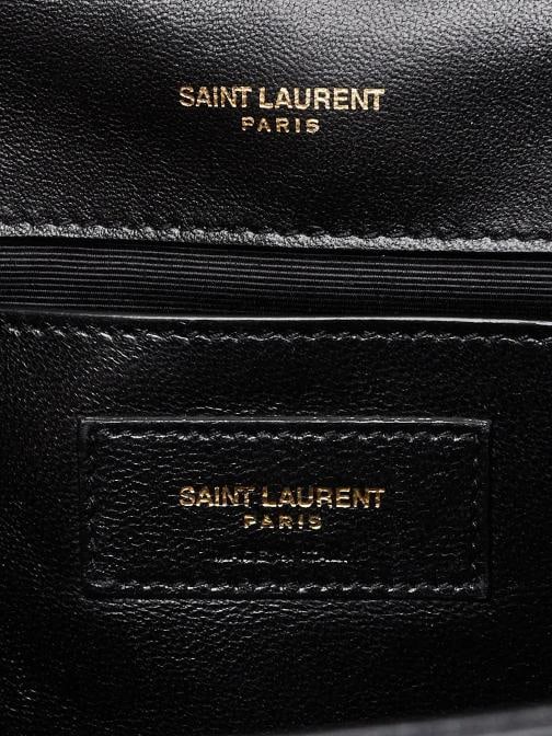 Yves Saint Laurent Black Leather Studded Medium Kate Bag - 8