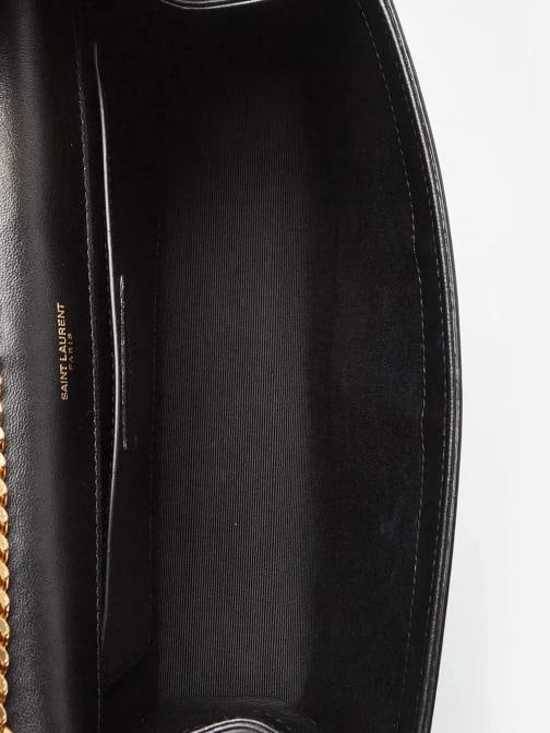 Yves Saint Laurent Black Leather Studded Medium Kate Bag - 9