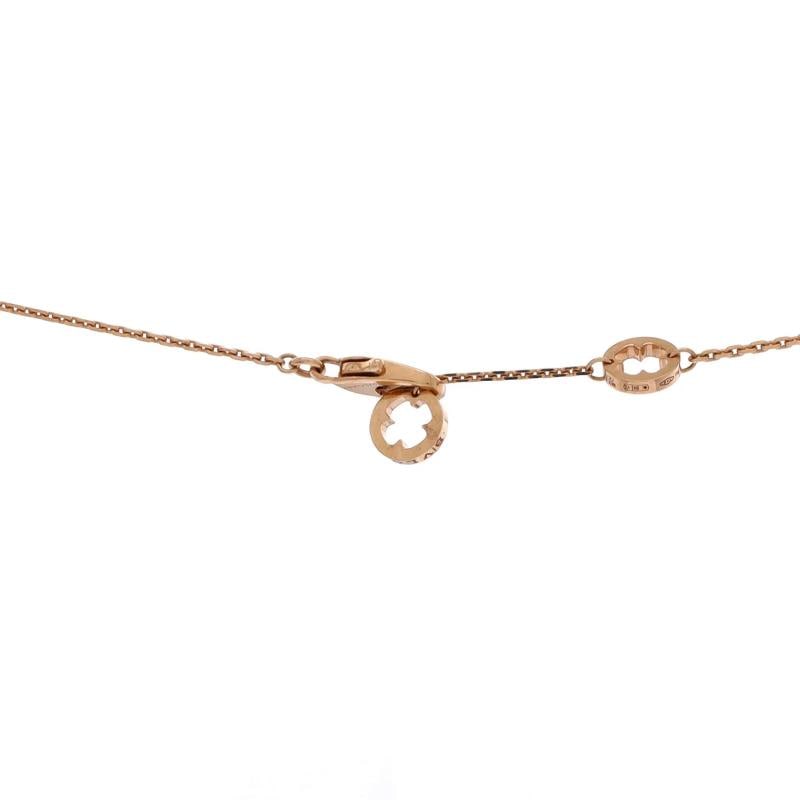Bvlgari Fiorever Drop Pendant Necklace 18K Rose Gold and Diamonds - 3