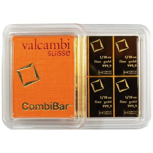 1 Troy oz Valcambi Suisse .9999 Fine Gold CombiBar 10 x 1/10 oz: Brand/Mint: Valcambi Suisse,Certification: Uncertified,Brand: Valcambi Suisse,Circulated/Uncirculated: Uncirculated,Metal Content: 1 oz,Fineness: 0.999,Metal: Gold,Grade: Ungraded,Mint Mark: Valcambi