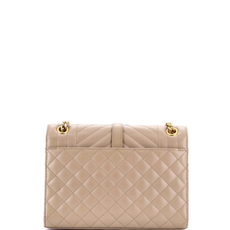 Saint Laurent Classic Monogram Envelope Satchel Mixed Matelasse Leather Medium - 3