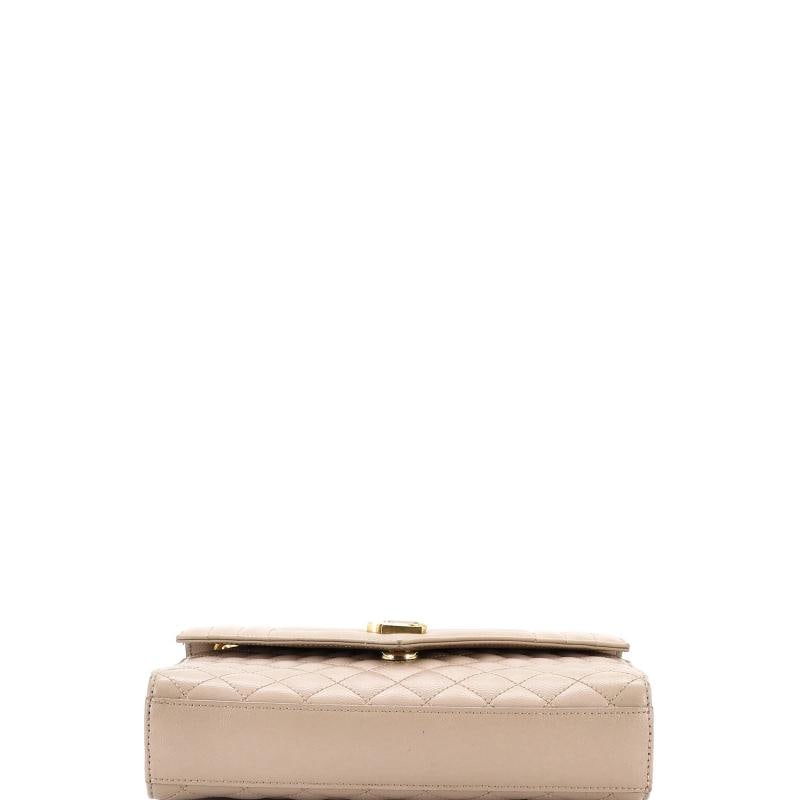 Saint Laurent Classic Monogram Envelope Satchel Mixed Matelasse Leather Medium - 4