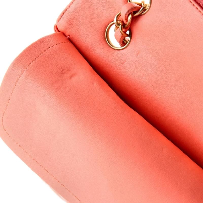 Chanel Classic Double Flap Bag Chevron Lambskin Medium - 8