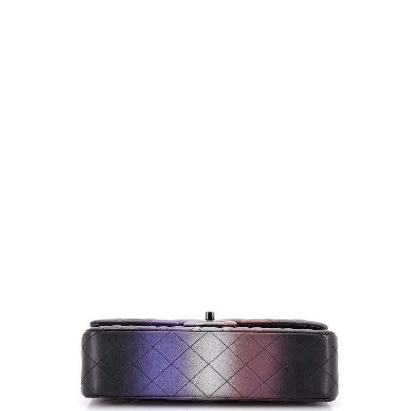 Chanel Classic Double Flap Bag Quilted Ombre Iridescent Calfskin Medium - 4