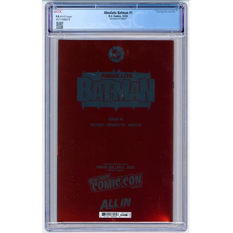 CGC 9.8 Graded Absolute Batman: #1 DC Comics - 2